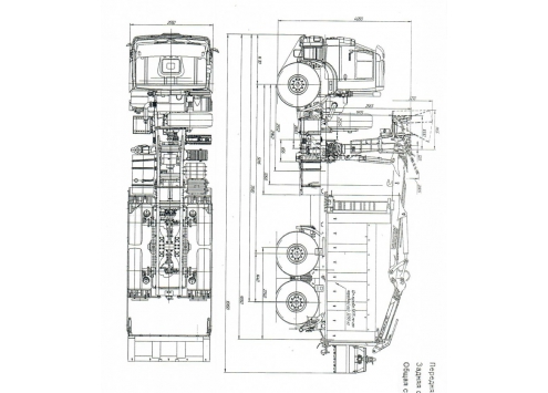 Шламовоз КамАЗ 65222 с КМУ АНТ-22